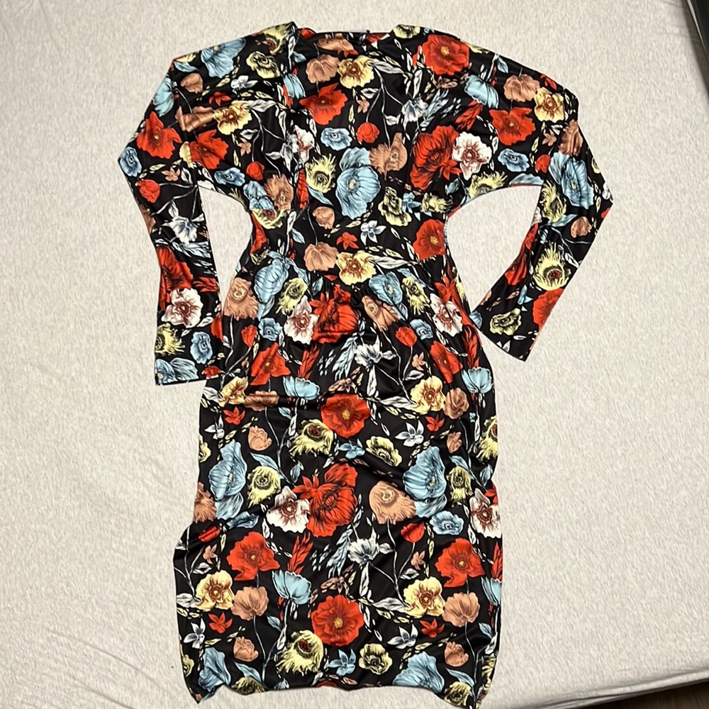 Zara floral stretchy dress size s/m